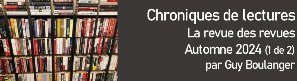 La revue des revues – Automne 2024 (1 de&nbsp;2)